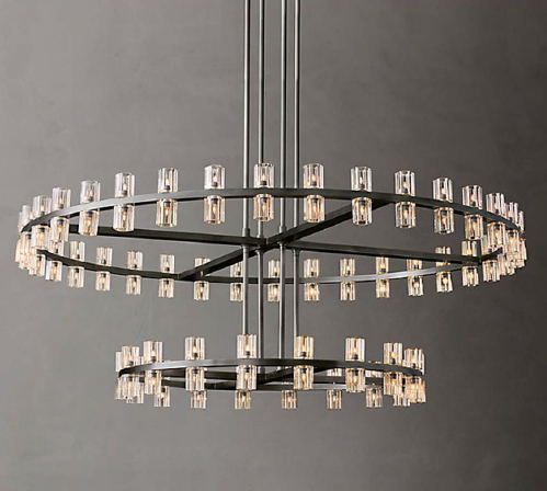 Diamond Aurora Chandelier (Two Tier)