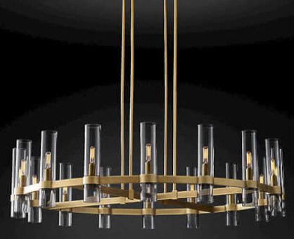 Opulent Glass Symphony Chandelier