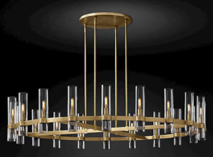 Opulent Glass Symphony Chandelier