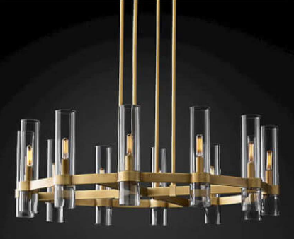 Opulent Glass Symphony Chandelier